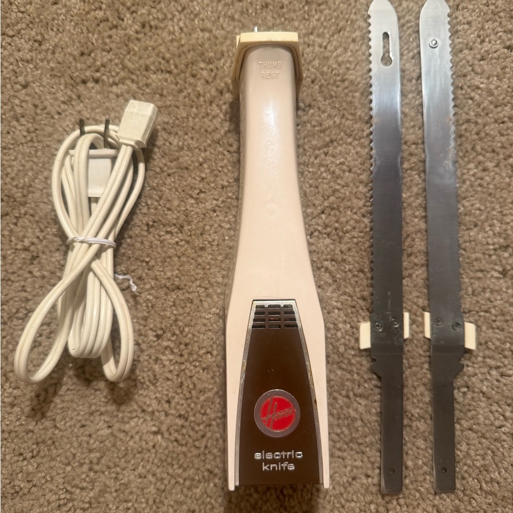 Vintage Hoover Electric Knife Sharpener 6301 Blades, Power Cord *For Parts*